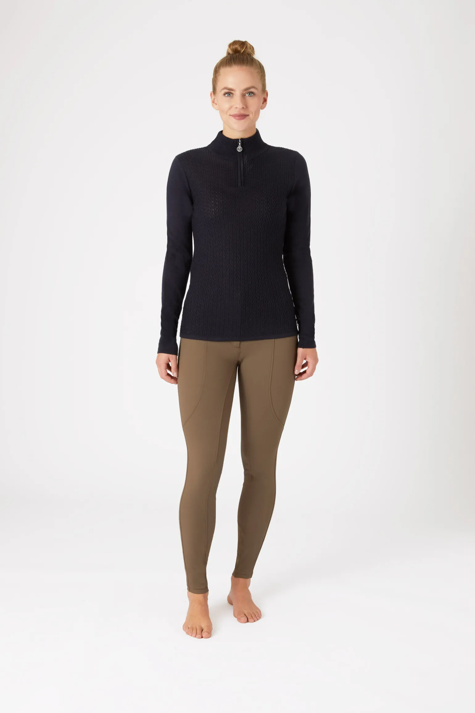 B Vertigo Ruth strikket pullover med glidelås
