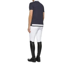 Cavalleria Toscana jersey piquet kortermet stevneskjorte, herre