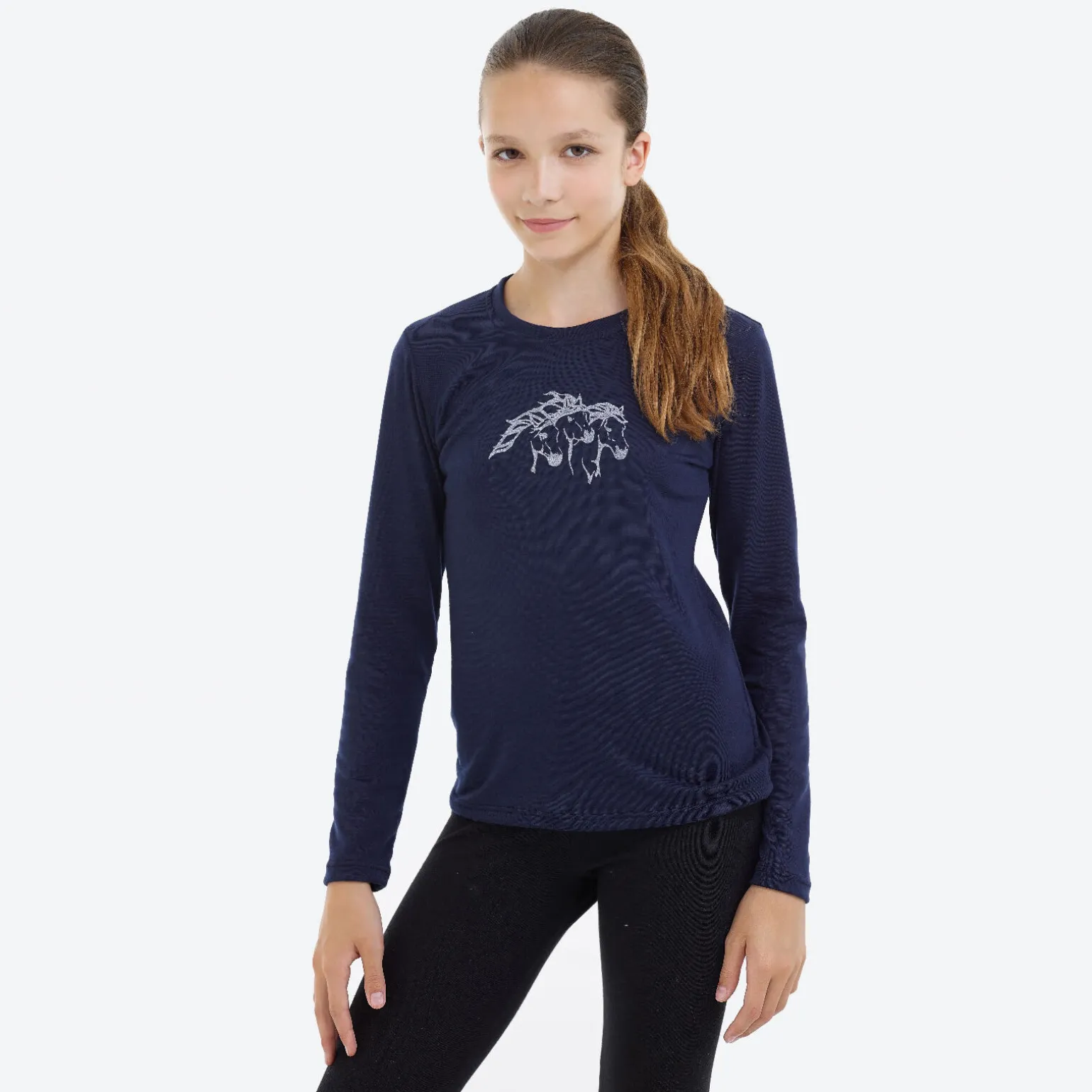 Cavalliera Riding langermet topp til barn, IVY
