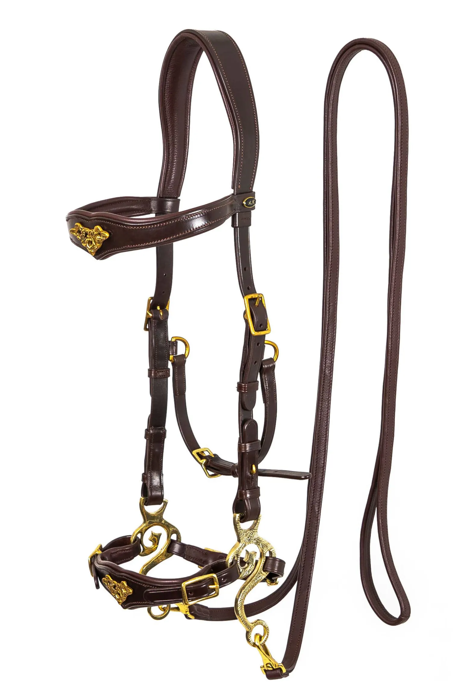 F.R.A. Freedom Riding Articles Imperial hodelag Hackamore med tøyler (system 2) shire