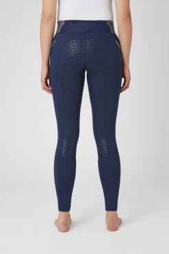 Helforsterket ridetights med glitterliv, dame