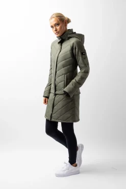 Horze Aurora fôret parkas ridejakke med avtakbar skjorte til dame