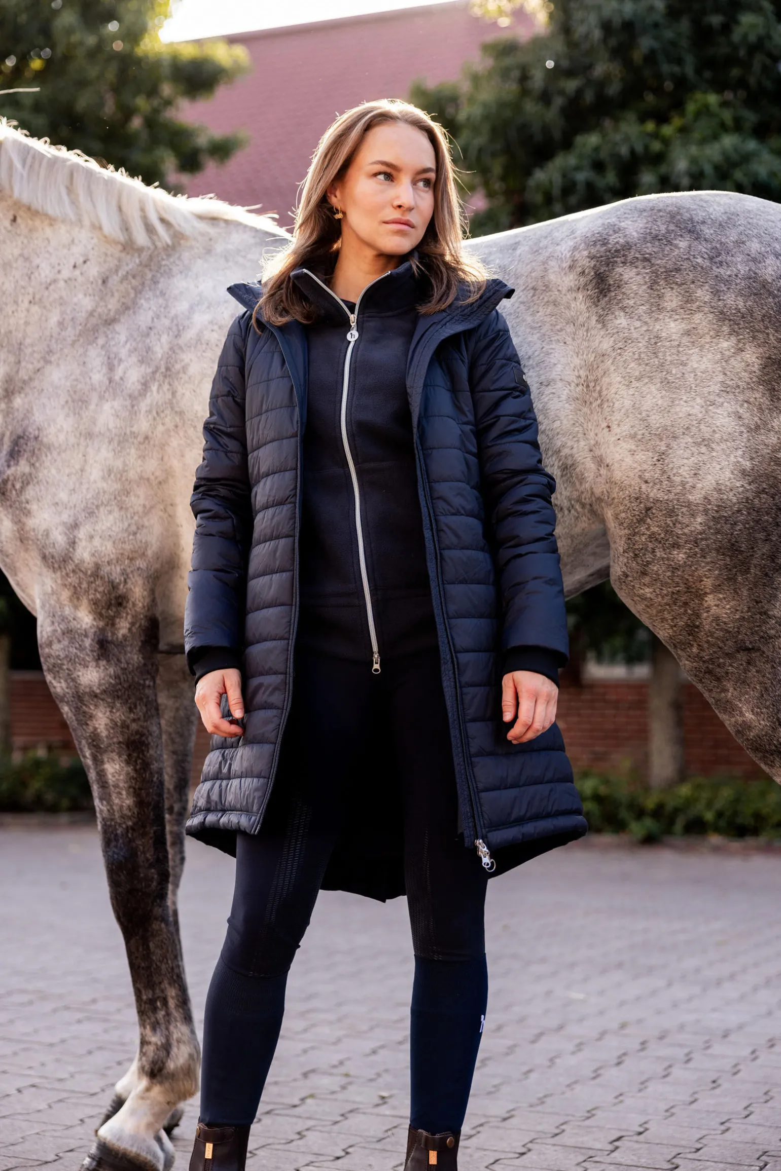 Horze Charlotte lang ridejakke, dame