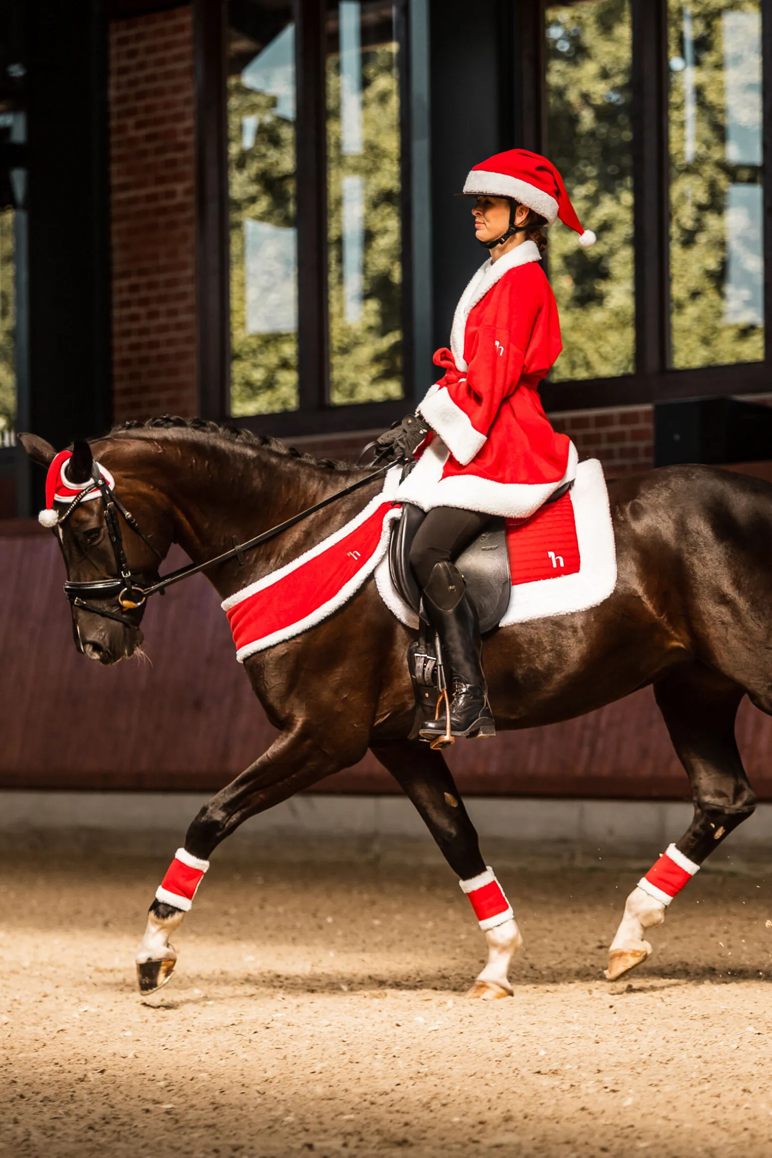 Horze Christmas hjelmlue