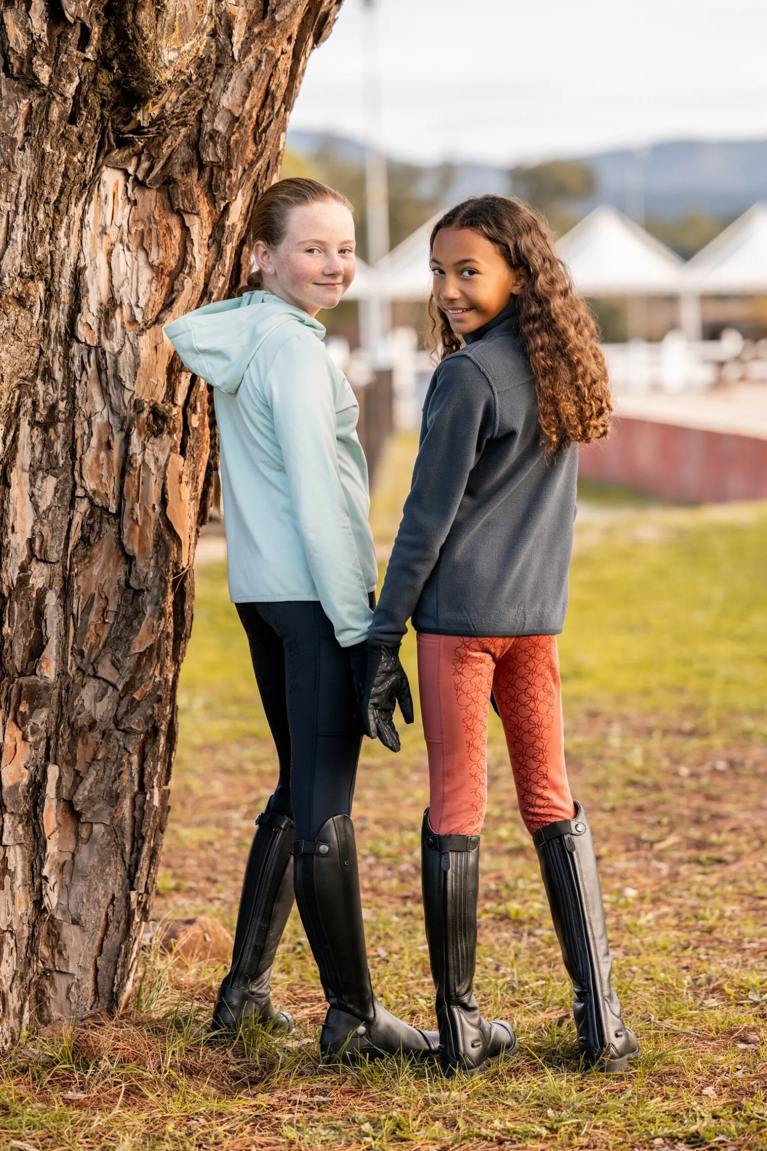 Horze Leighton Teens helforsterkede ridetights med silikon og varmt fôr