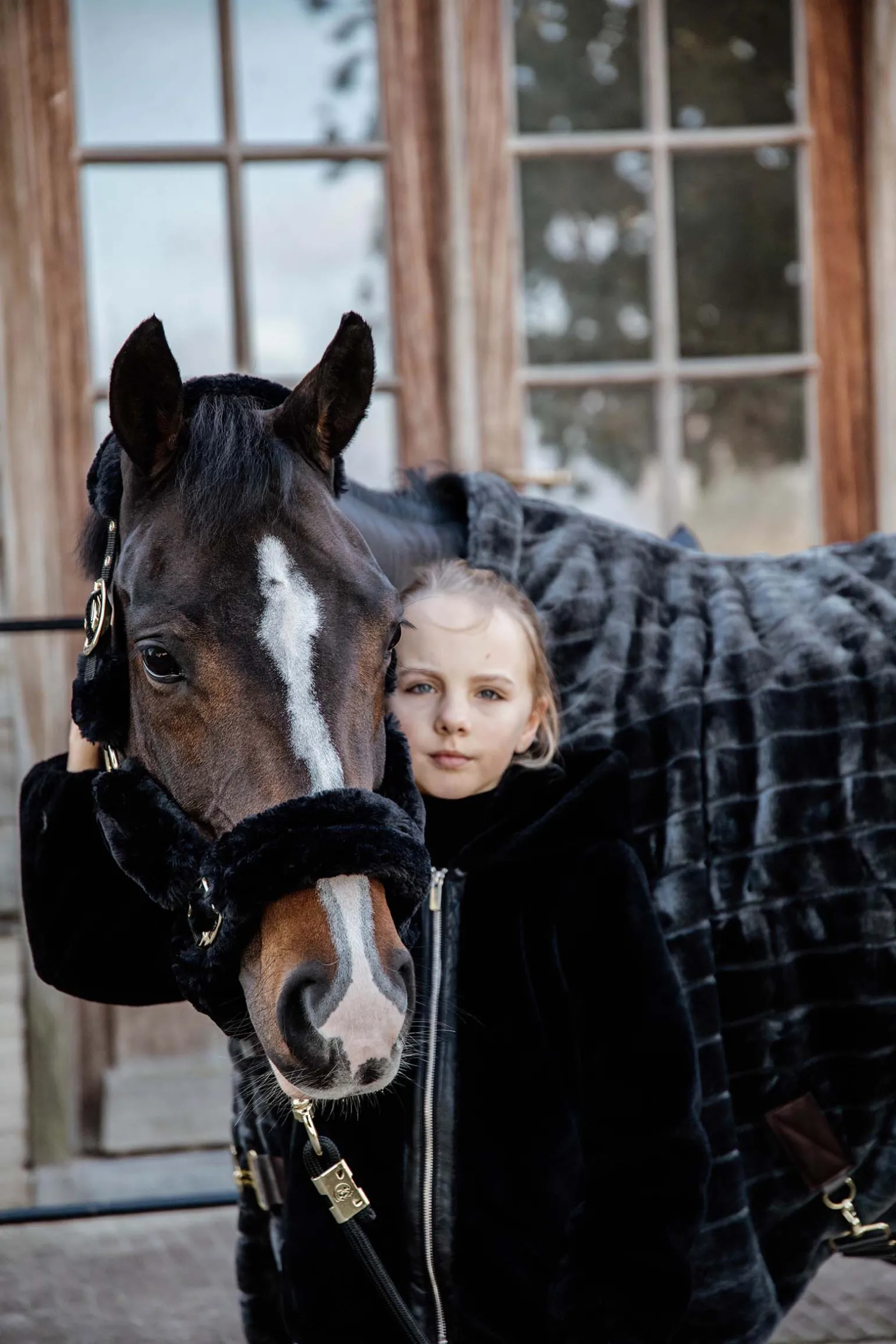Kentucky Horsewear transportgrime med saueskinn