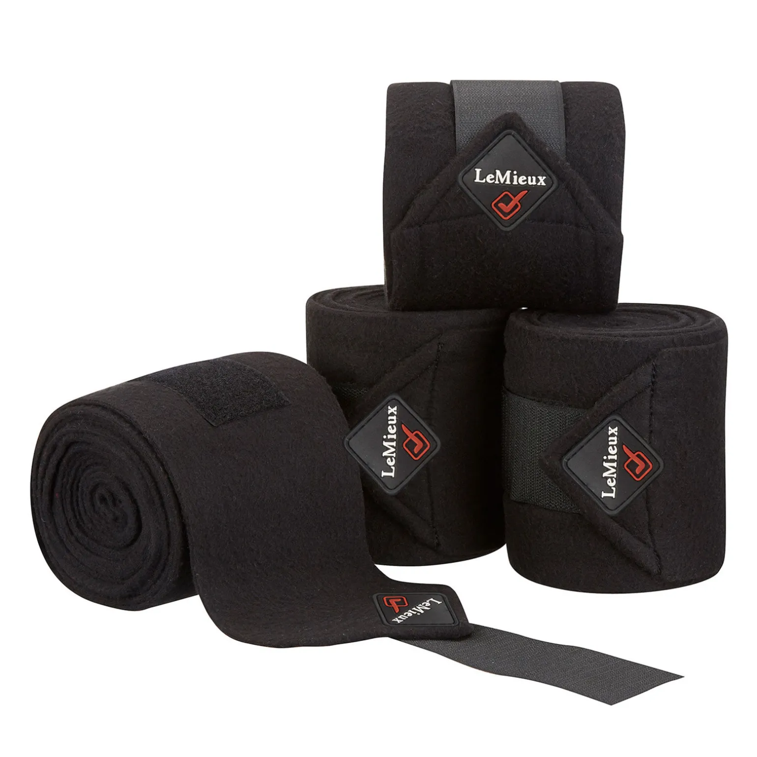 LeMieux Luxury fleecebandasjer, sett med 4