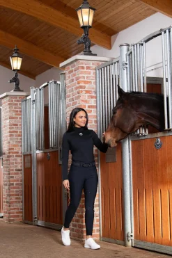 Pikeur Linnett nahtlos heforsterkede ridetights til dame med høyt liv og full seat